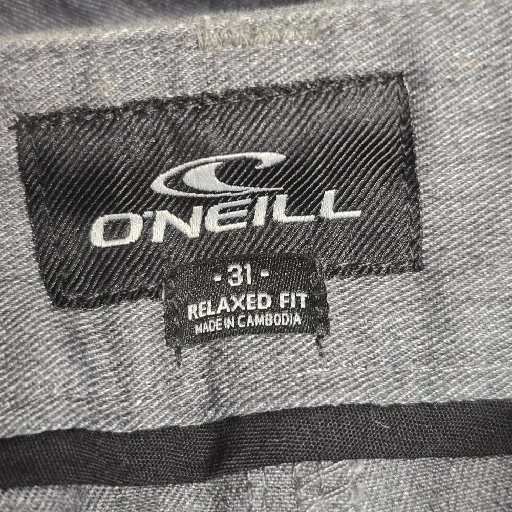 ONeill‎ Mens Relaxed Fit Chino Shorts Grey Heathered Size 31 Hybrid Surf Skate